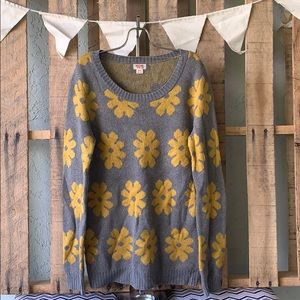NWOT Flower Sweater